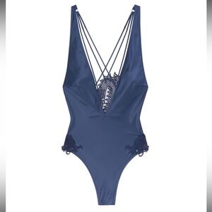 Elegant Black Dragon Lace bodysuit